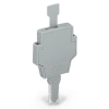 Wago 281-511 biztosítómodul kihúzható füllel, 5 × 20 mm és 5 × 25 mm miniatűr biztosítékokhoz, kiolvadásjelzés nélkül, 6 mm széles, szürke