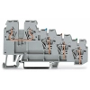Wago 270-570 4 vezetékes érzékelő sorkapocs, színjelölt vezetőbemenettel, 2,5 mm², CAGE CLAMP®, szürke