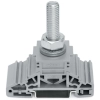 Wago 885-110 kábelsarus sorkapocs, 1 darab M10 menetes csappal, 120 mm², oldalsó jelölőnyílásokkal, DIN 35 x 15 és 35 x 7,5 sínhez, szürke