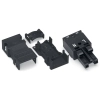 Wago 770-102/041-000 WINSTA® MIDI aljzat, tehermentesítő házzal, 2 pólusú, A kódolású, fekete