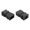 Wago 770-502/041-000 WINSTA MIDI tehermentesítő ház, 2 pólusú, reteszelőkapoccsal, 1 kábelhez, 7,0–10,5 mm kábelátmérőhöz, fekete