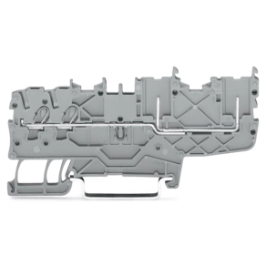 Wago 2020-1401 2 vezeték/2 tűs dugaszolható sorkapocs, 1 mm², Push-in CAGE CLAMP, DIN 35 × 15 és 35 × 7,5, szürke