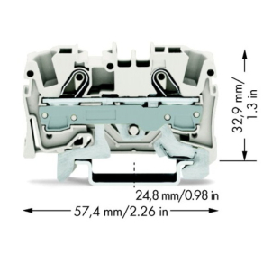   WAGO 2006-1208 TOPJOB_S 0,5 - 6 mm2, fehér, átmenő sorkapocs