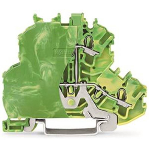   WAGO 2002-2207/099-000 Emeletes sorkapocs4 vezetékes földelő sorkapocs, zöld-sárga