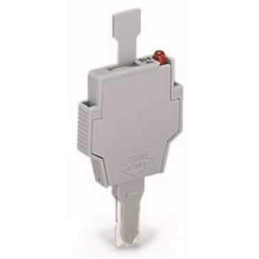   WAGO 281-512/281-417 Biztosító modulkihúzható füllel miniatűr biztosítékokhoz (metrikus), szürke