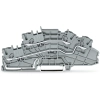Wago 2003-6642 többemeletes installációs sorkapocs, 2,5 mm², L/L, működtetőnyílással, Push-in CAGE CLAMP®, szürke
