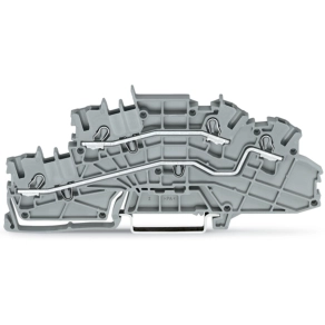 Wago 2003-6642 többemeletes installációs sorkapocs, 2,5 mm², L/L, működtetőnyílással, Push-in CAGE CLAMP®, szürke