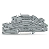 Wago 2003-6645 többemeletes installációs sorkapocs, 2,5 mm², L/L/PE, működtetőnyílással, Push-in CAGE CLAMP®, szürke