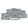 Wago 2003-6649 többemeletes installációs sorkapocs, 2,5 mm², N/L, működtetőnyílással, Push-in CAGE CLAMP®, szürke
