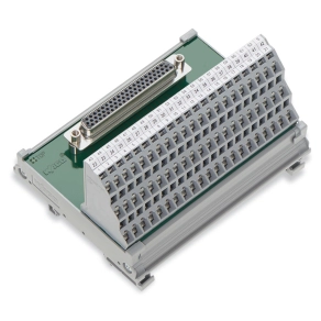 Wago 289-707 HD-Sub-D interfészmodul, 44 pólusú anyacsatlakozóval, háromemeletes NYÁK-sorkapoccsal, árnyékolt csatlakozással, 2,5 mm²