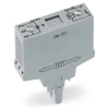 Wago 286-752 optocsatoló modul, 24 V DC bemenet, 20–30 V DC kimenet, 0,5 A, háromvezetékes, pozitív kapcsolás, 25 kHz, piros állapotjelző, 15 mm széles, szürke