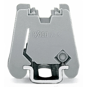 Wago 249-101 csavar nélküli végrögzítő, 6 mm széles, WMB-jelöléshez, szürke