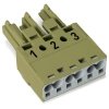 Wago 770-263 WINSTA® MIDI aljzat, 3 pólusú, B kódolású, világoszöld