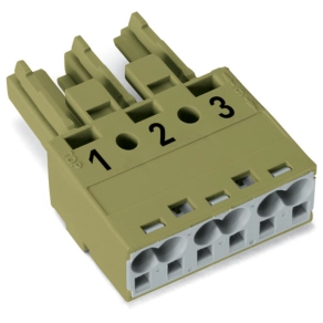 Wago 770-263 WINSTA® MIDI aljzat, 3 pólusú, B kódolású, világoszöld