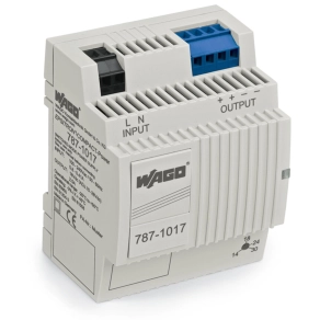 Wago 787-1017 Compact kapcsolóüzemű tápegység, 1 fázisú, 18 V DC, 2,5 A