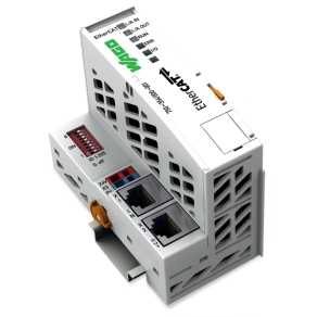 Wago 750-354/000-001 EtherCAT terepibusz-csatoló, explicit eszközazonosító beállítására szolgáló ID-kapcsolóval