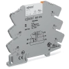 Wago 857-314 relémodul aranyozott érintkezőkkel, 24 V DC, 1 váltóérintkező, 6 A tartós határáram, sárga állapotjelzés, 6 mm széles, 2,5 mm², szürke