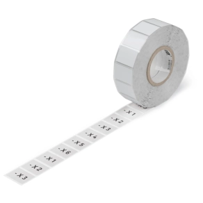 Wago 210-858 nyomógombjelölő, 22 × 22 mm, ezüstszínű