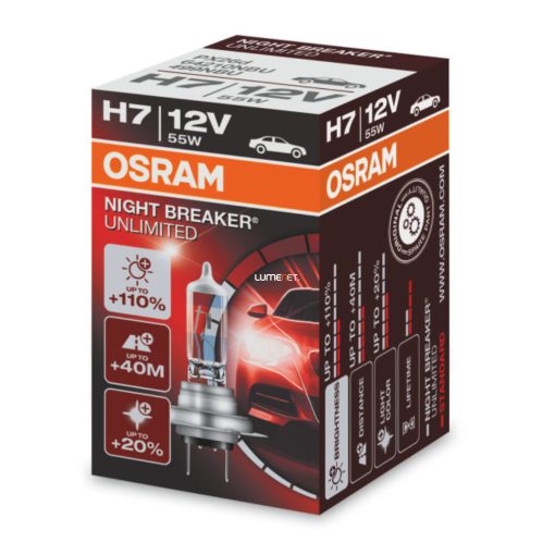 Osram Night Breaker Unlimited H7 autóizzó 12V 55W, 1db/doboz