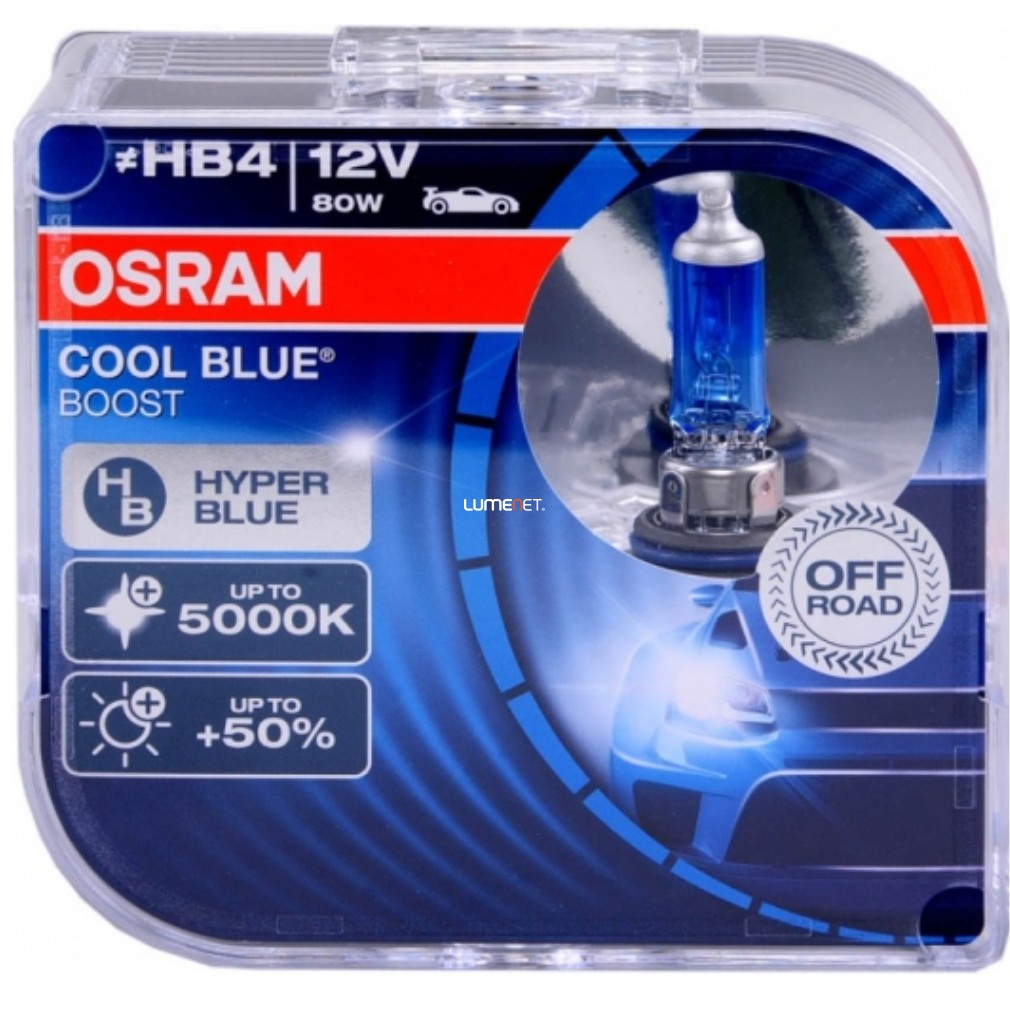 Bontott csomagolású Osram Cool Blue Boost HB4, 2db/doboz