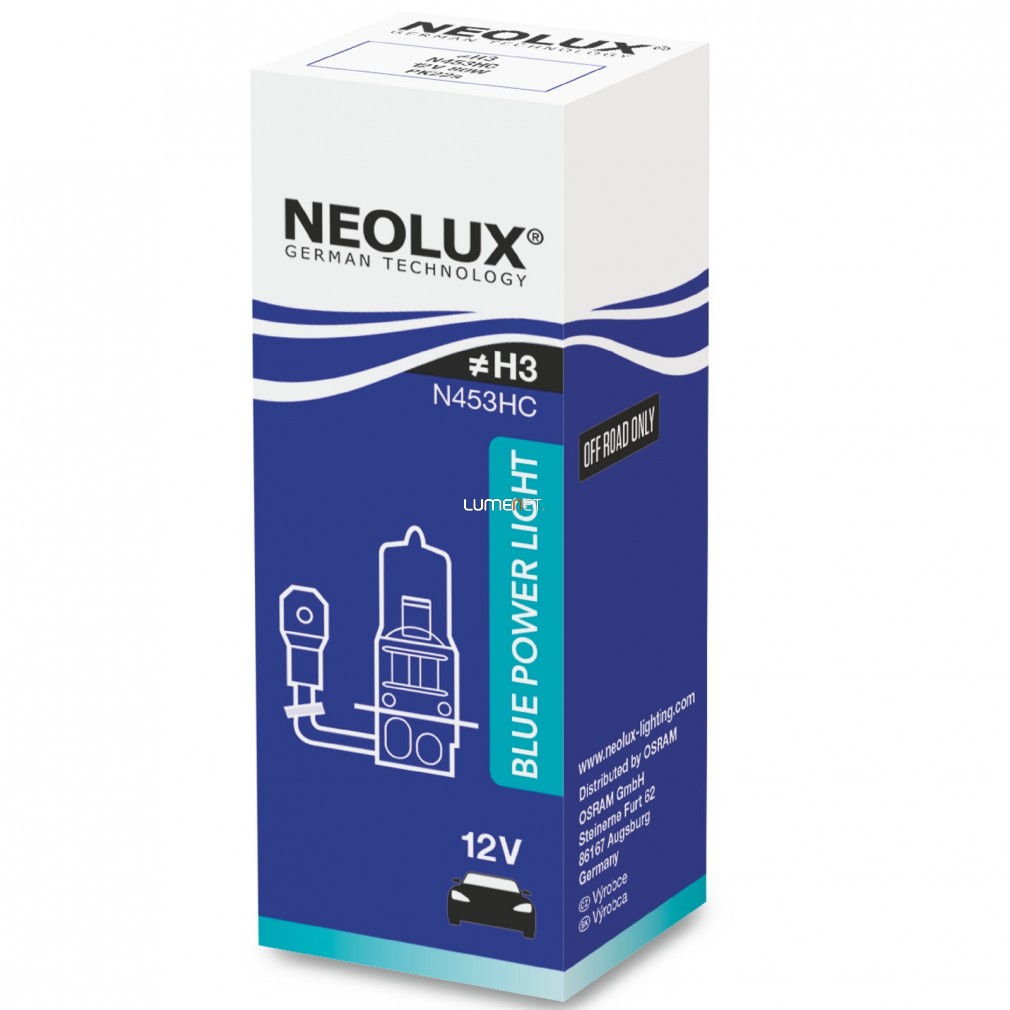 Neolux Blue Power Light N453HC H3 12V 80W