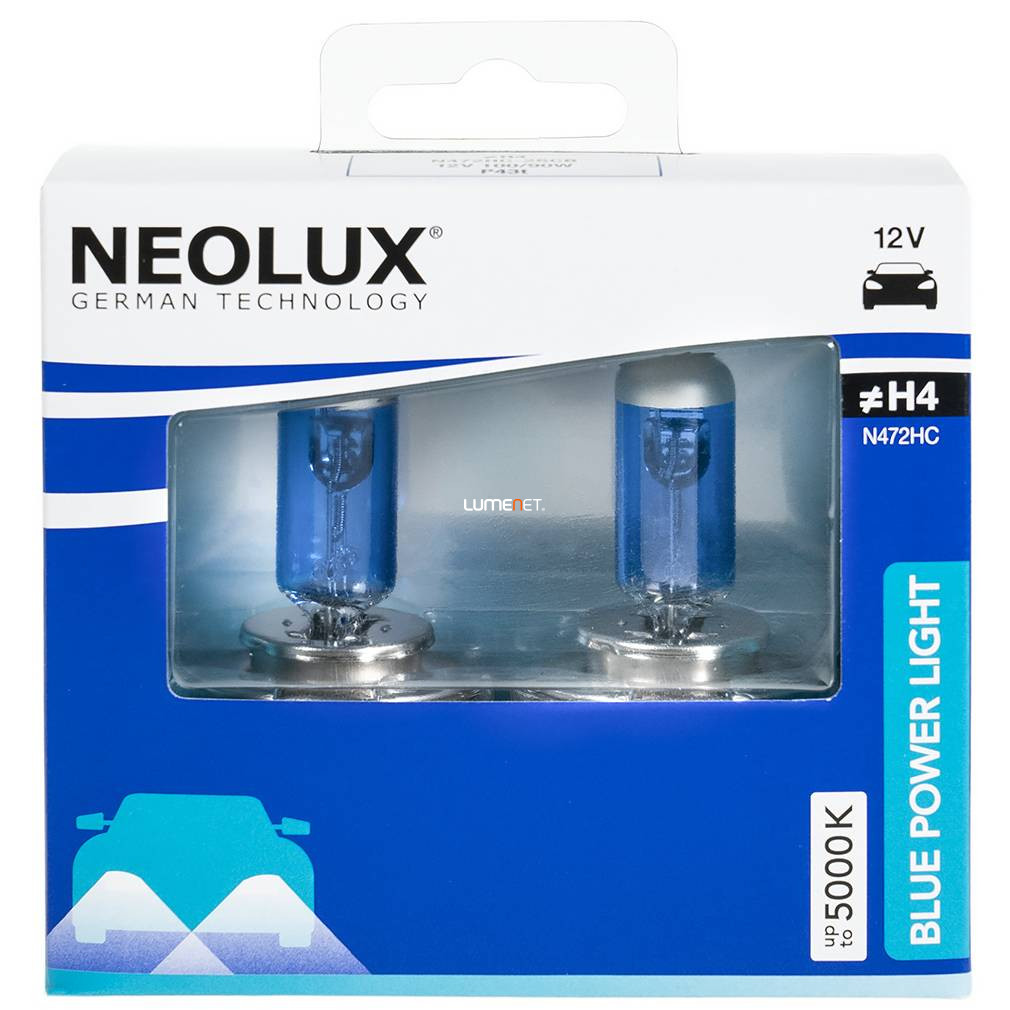 Neolux Blue Power Light N472HC-2SCB H4 12V 100/90W