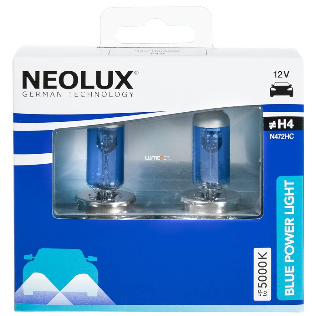 Neolux Blue Power Light N472HC-2SCB H4 12V 100/90W Duo Box