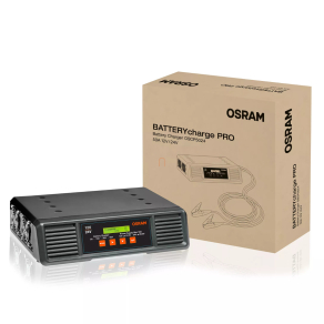   Osram Batterycharge Pro 50A, 12 V/24 V professzionális akkumulátortöltő, 50 A töltőáram, LCD kijelző, lítium és ólom-sav kompatibilitás, OSCP5024