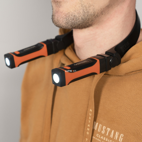   Osram LEDinspect Wearable Necklight LED nyakba akasztható lámpa, 2 levehető zseblámpával, 265 lumen fényerő, IP54/IK07 védelem, újratölthető, LEDIL413