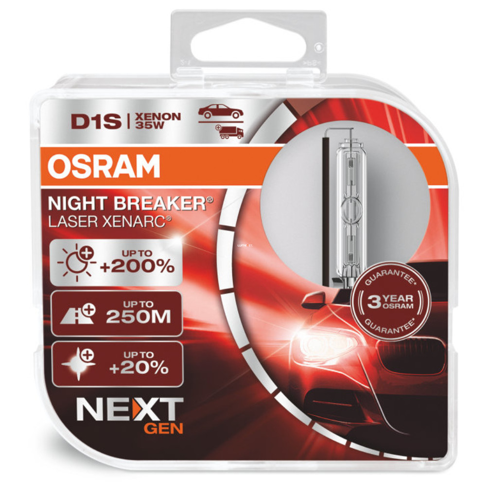 Osram Xenarc Night Breaker Laser nextGen D1S +200% 2db/csomag