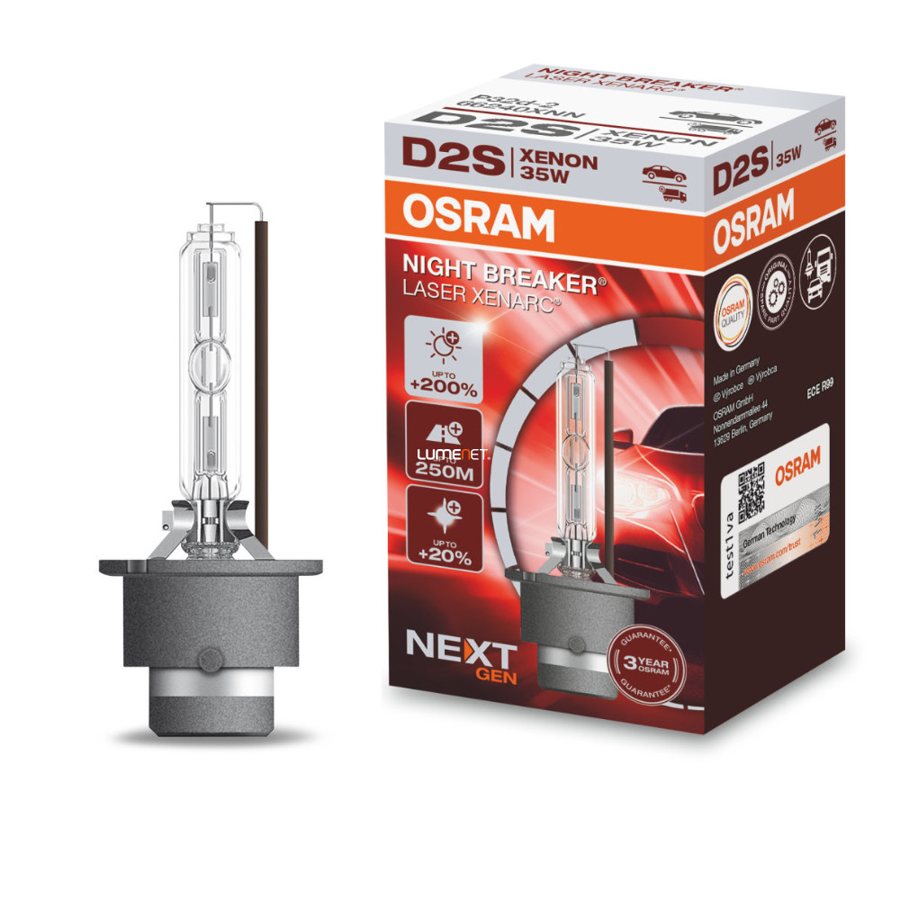 Osram Xenarc Night Breaker Laser nextGen D2S +200% 1db/doboz