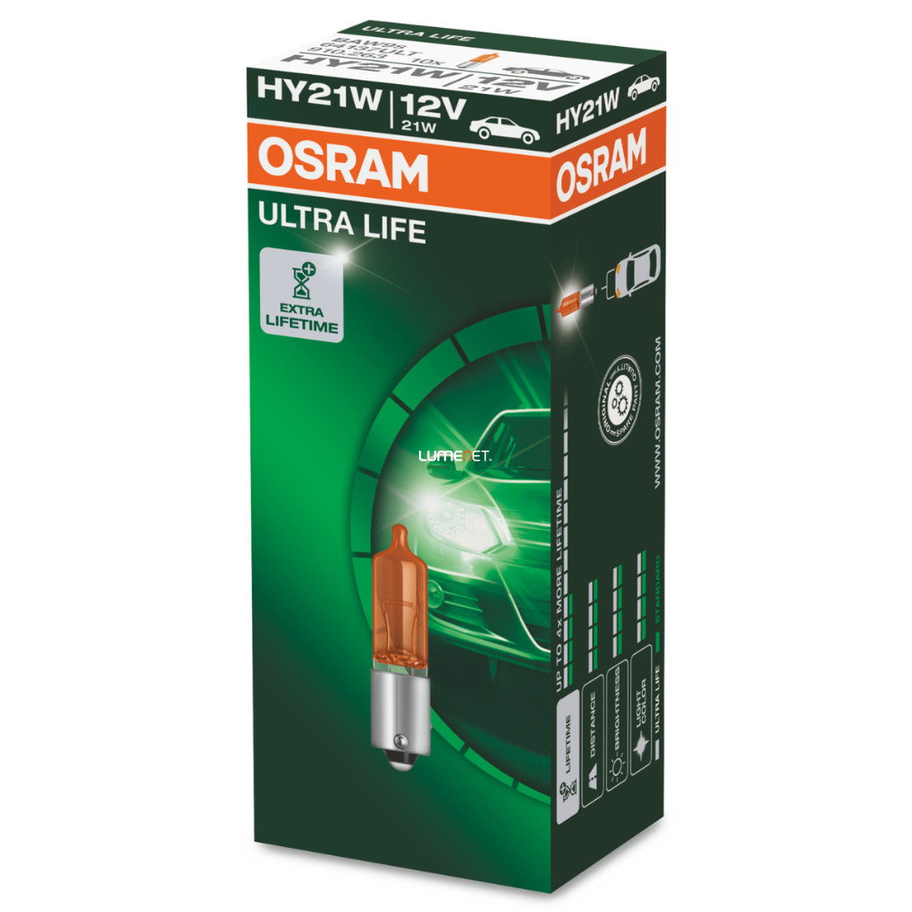 Osram 64137L HY21W jelzőizzó, 10db/csomag