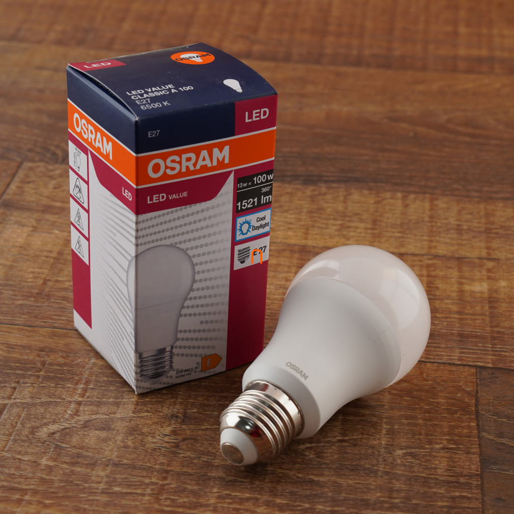 Osram E27 LED Value 13W 1521lm 6500K daylight 200° - 100W izzó helyett