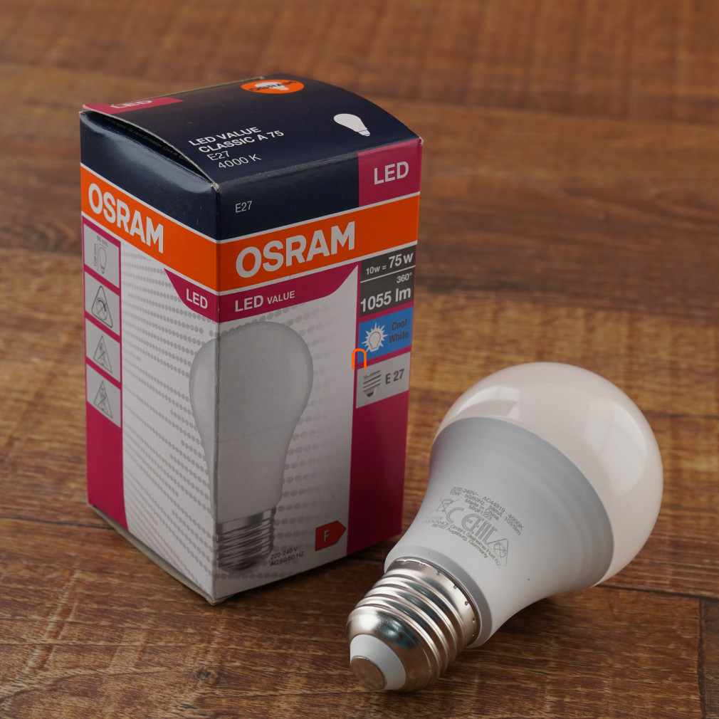 Osram E27 LED Value 10W 1060lm 4000K hidegfehér 200° - 75W izzó helyett