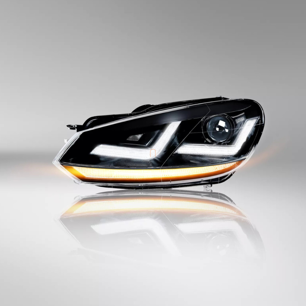 Osram LEDriving XENARC BLACK Edition fényszórók VW Golf VI típushoz, prémium LED technológiával, akár 70%-kal több fény, LEDHL102-BK, 1 pár/csomag