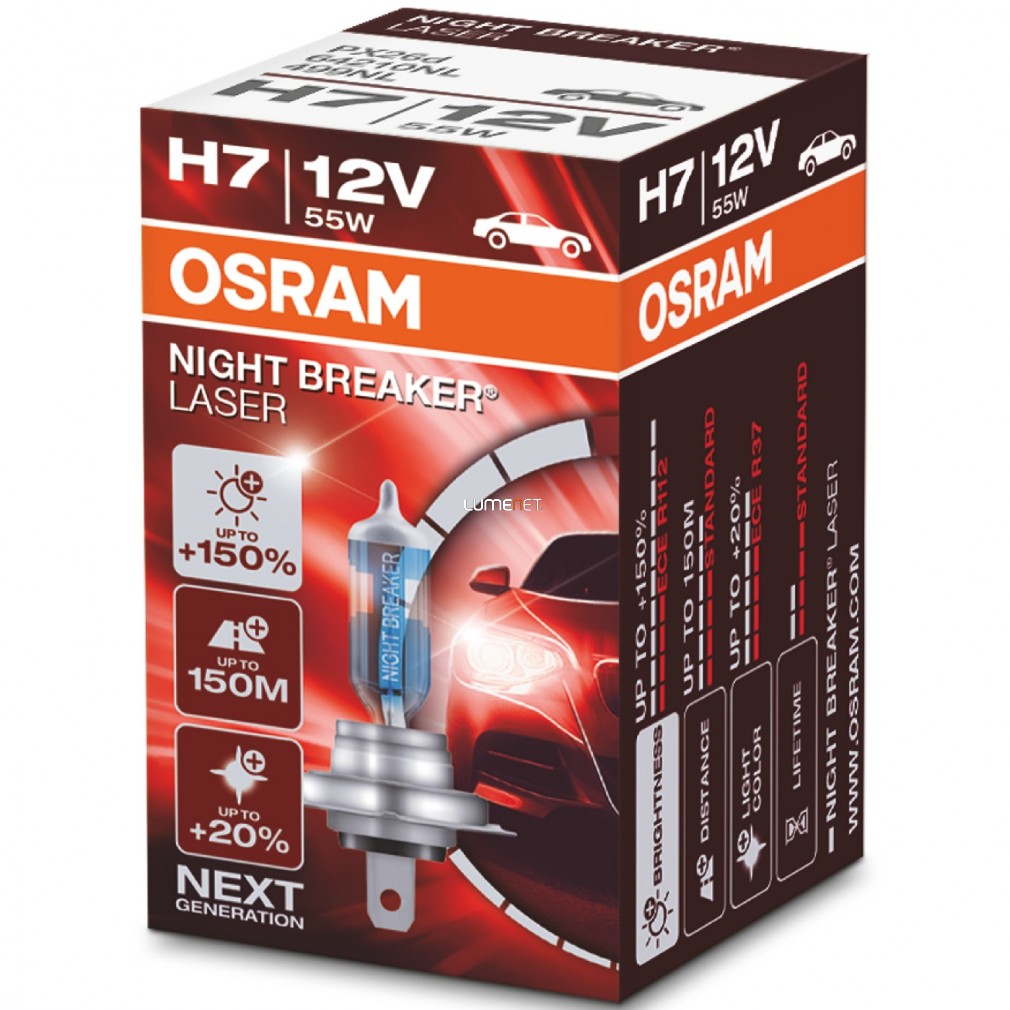 Osram Night Breaker Laser H7 +150% dobozos 1darabos