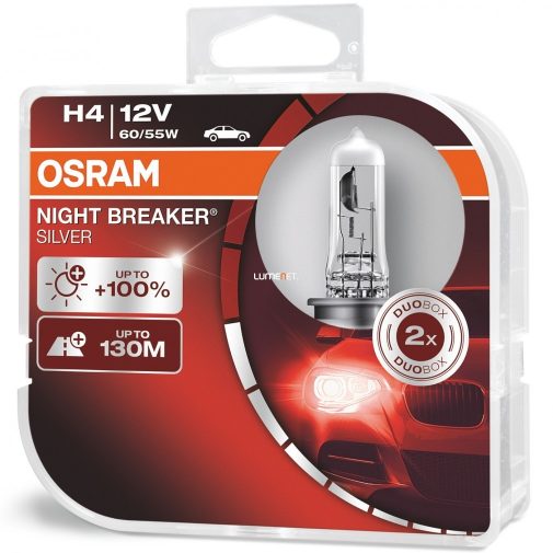 Osram Night Breaker Silver H4 +100% 2db/csomag