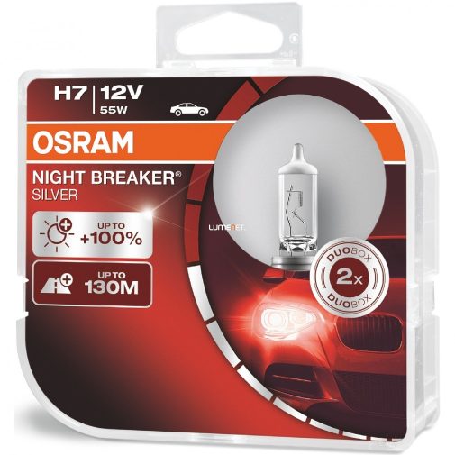Osram Night Breaker Silver H7 +100% 2db/csomag