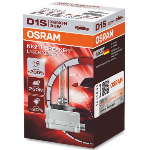 Osram Xenarc Night Breaker Laser dobozos 66140XNL D1S +200% - 1 év garancia