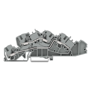 Wago 2005-7642 többemeletes installációs sorkapocs, 4 mm², L/L, kezelőszerszámos működtetéssel, Push-in CAGE CLAMP®, szürke