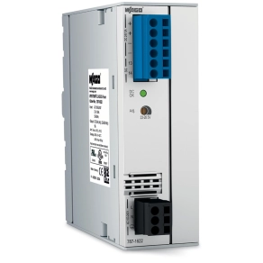 Wago 787-1622 Classic kapcsolóüzemű tápegység, 1 fázisú, 24 V DC, 5 A, TopBoost, DC OK kontaktus