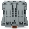Wago 285-1185 2 vezetékes nagyáramú átmenő sorkapocs, 185 mm², POWER CAGE CLAMP, oldalsó jelölőnyílások, DIN 35 × 15 sínre, szürke