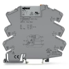 Wago 857-354 relémodul, 24 V AC/DC, 1 váltóérintkező, 6 A tartós határáram, sárga állapotjelzés, 6 mm széles