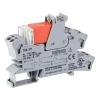 Wago 788-311 relémodul, 12 V DC, 2 váltóérintkező, 8 A tartós határáram, piros állapotjelzés, 15 mm széles, 2,5 mm², szürke