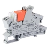 Wago 788-312 relémodul, 24 V DC, 2 váltóérintkező, 8 A tartós határáram, piros állapotjelzés, 15 mm széles, 2,5 mm², szürke