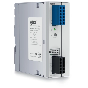 Wago 787-1628 Classic kapcsolóüzemű tápegység, 2 fázisú, 24 V DC, 5 A, TopBoost, DC OK kontaktus