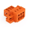 Wago 734-333/019-000 apacsatlakozó, 3 pólusú, 1,5 mm², 3,81 mm, narancssárga