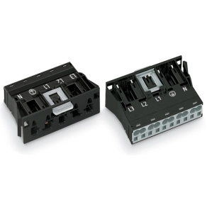 Wago 770-715 WINSTA® MIDI bepattintható dugó, 5 pólusú, A kódolású, 4 mm², fekete