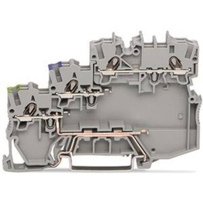   WAGO 2000-5317/102-000 3 vezetékes végrehajtó betáp sorkapocsPNP (poz. logikás) kapcsolóaktorokhoz földelő csatlakozással, szürke