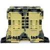 Wago 285-1167 2 vezetékes nagyáramú átmenő sorkapocs, 185 mm², oldalsó jelölőnyílások, rögzítőperemmel, POWER CAGE CLAMP, sötétszürke-sárga